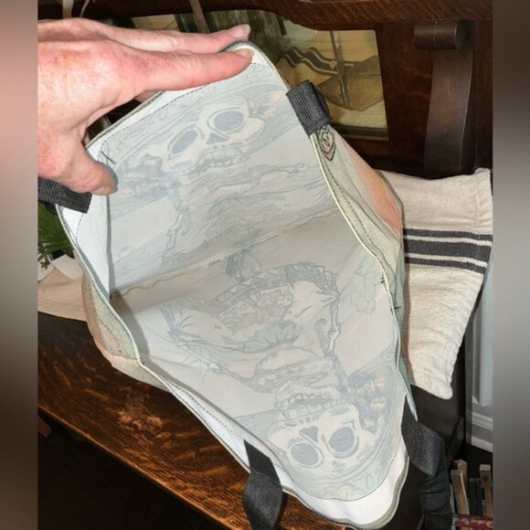 NWOT Day Of Dead Reusable Tote Girl Shoulder Bag - Picture 3 of 3